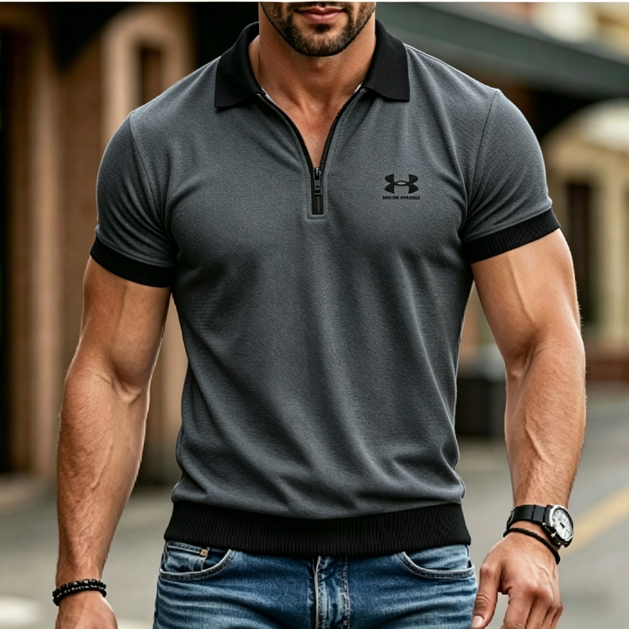 Everyday Solid Color Retro Short Sleeve Collared Shirt