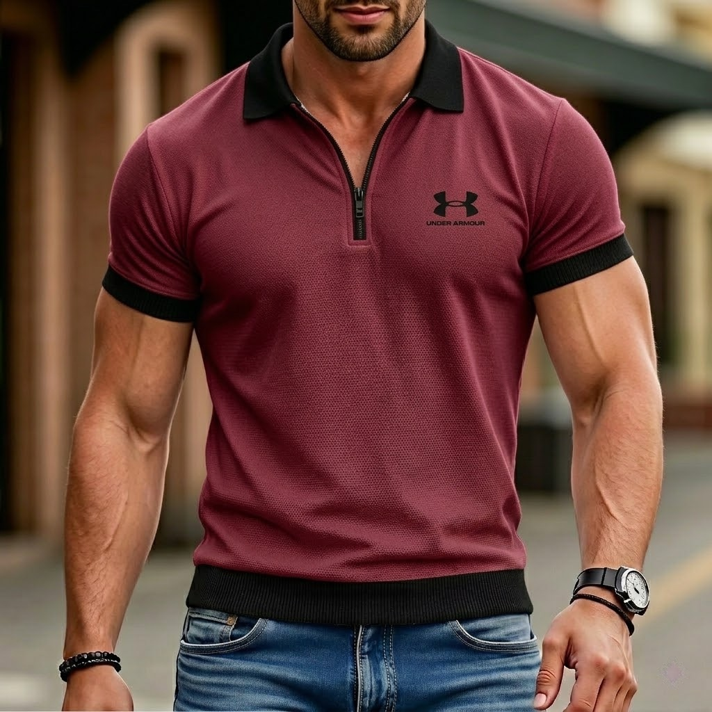 Everyday Solid Color Retro Short Sleeve Collared Shirt