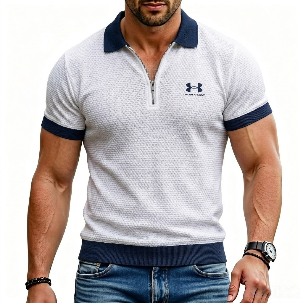 Everyday Solid Color Retro Short Sleeve Collared Shirt