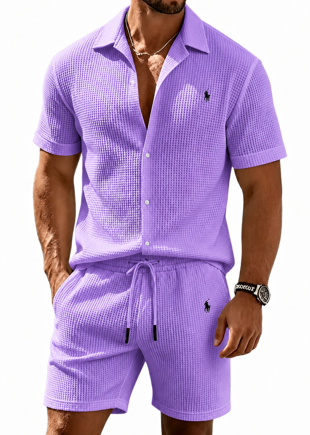 The Waffle-Knit Resort Set